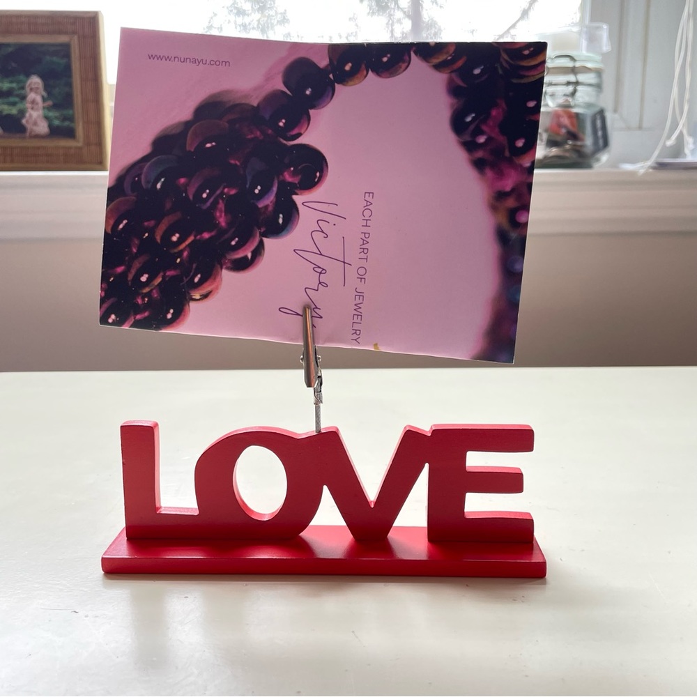 LOVE Home Decor Photo Holder